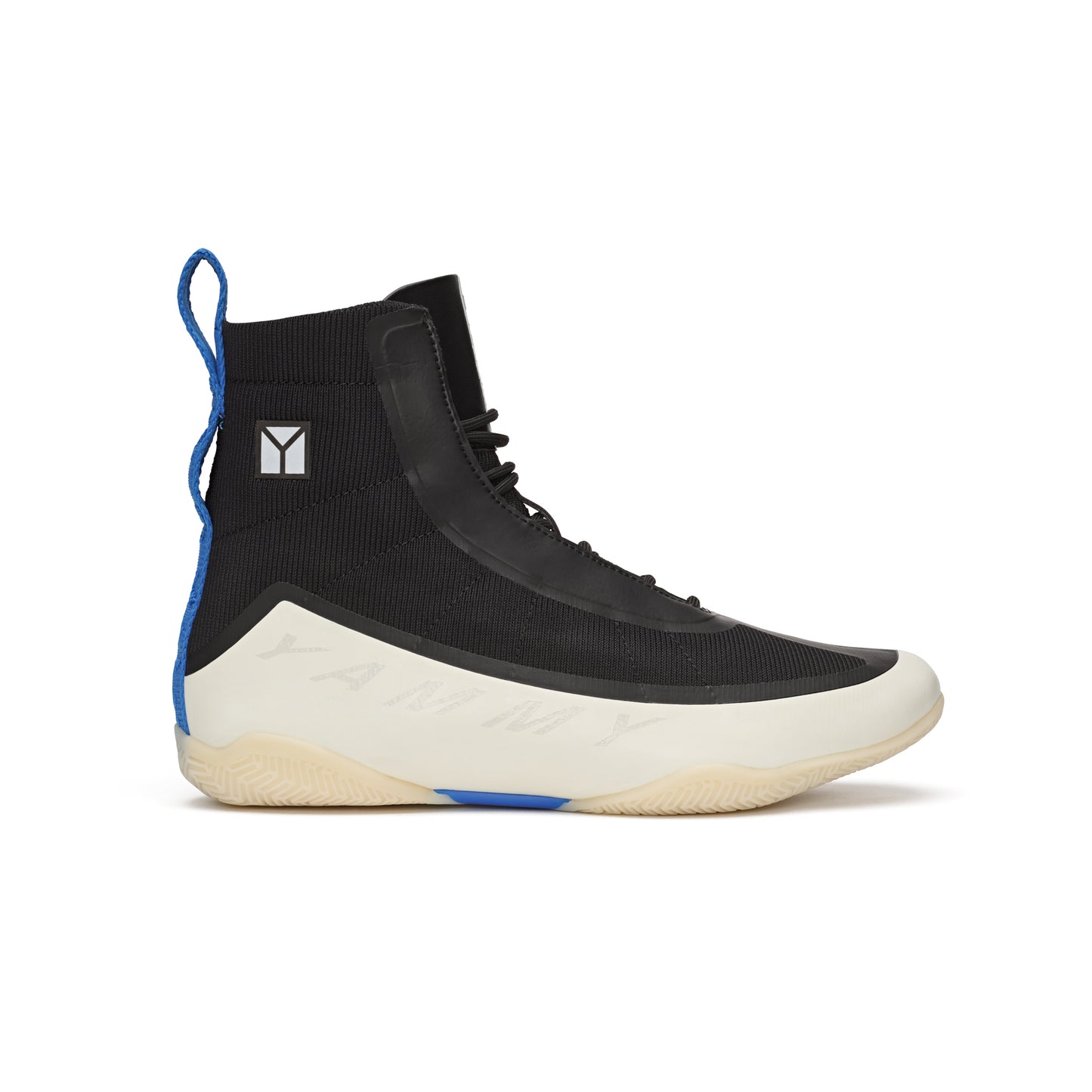 YAMMY Flux Mid Black/Bone boxing boots