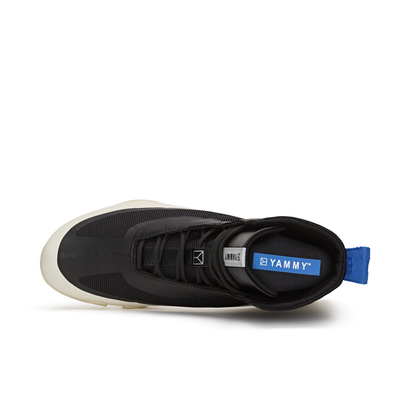 YAMMY Flux Mid Black/Bone boxing boots
