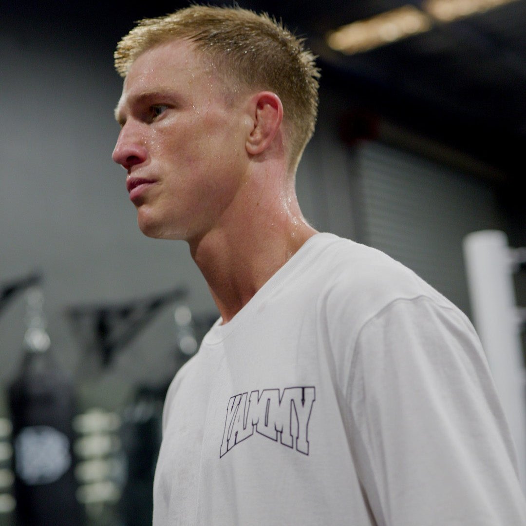 YAMMY Boxing Yam Cat Champ Tee White