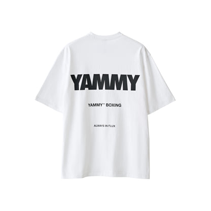YAMMY Boxing Billboard Tshirt White