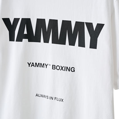 YAMMY Boxing Billboard Tshirt White
