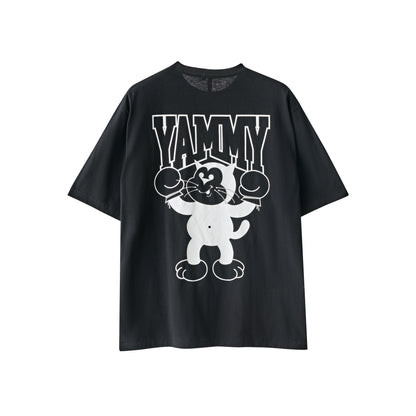 YAMMY Boxing Yam Cat Champ Tee Black