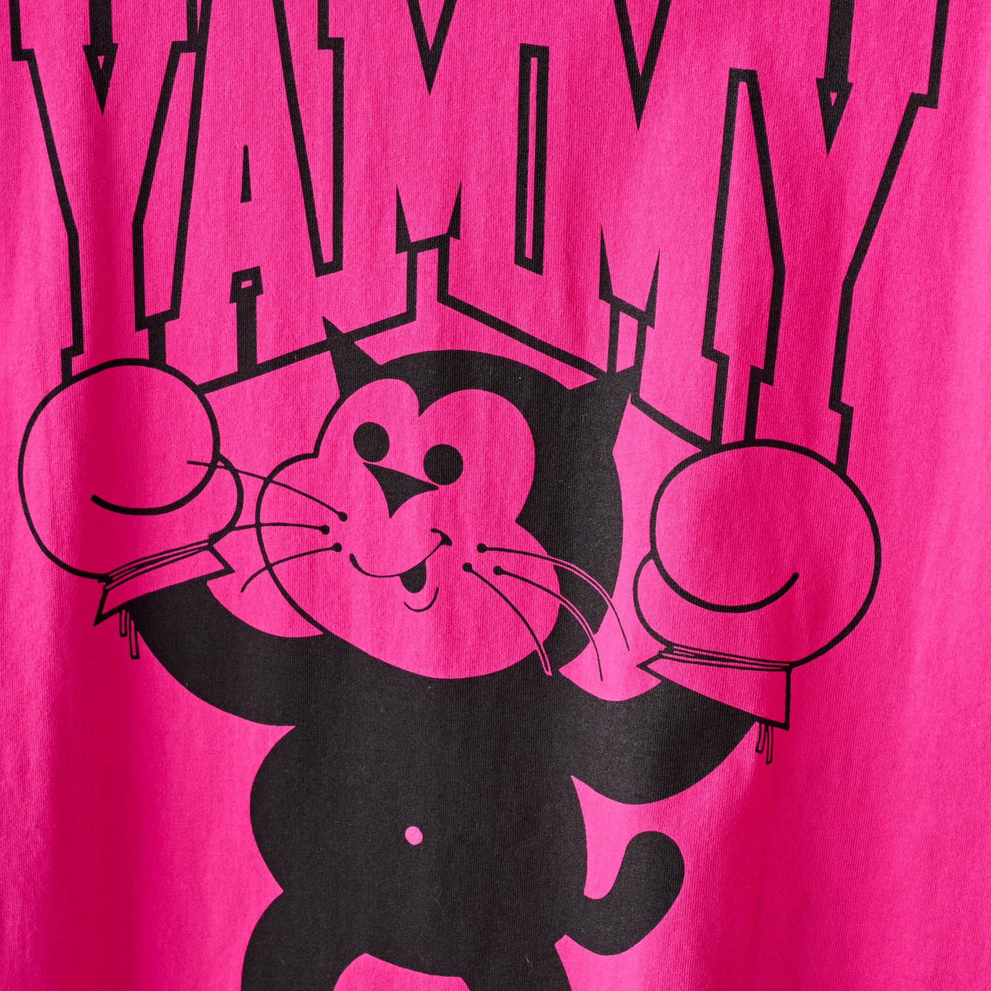 YAMMY Boxing Yam Cat Champ Tee Pink