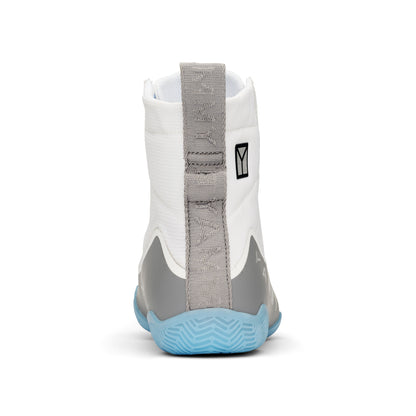 YAMMY Boxing Flux Mid White/Warm Grey Boxing Boots