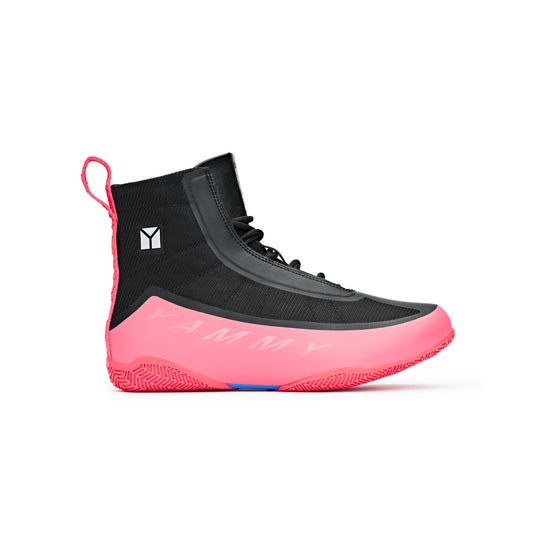 YAMMY Flux Mid Black/Coral Boxing Boots