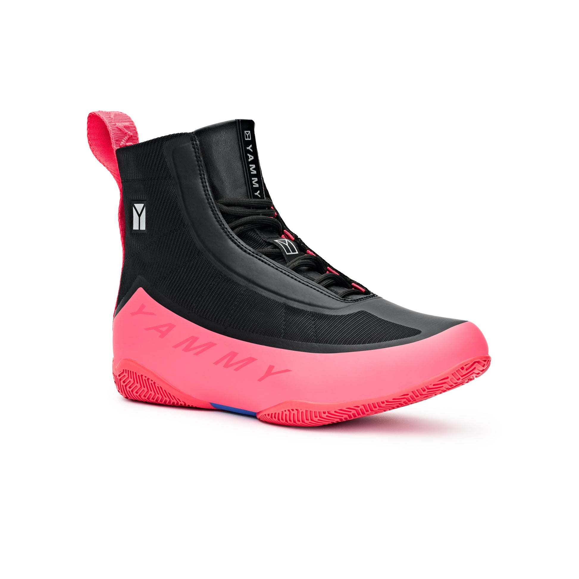 YAMMY Flux Mid Black/Coral Boxing Boots