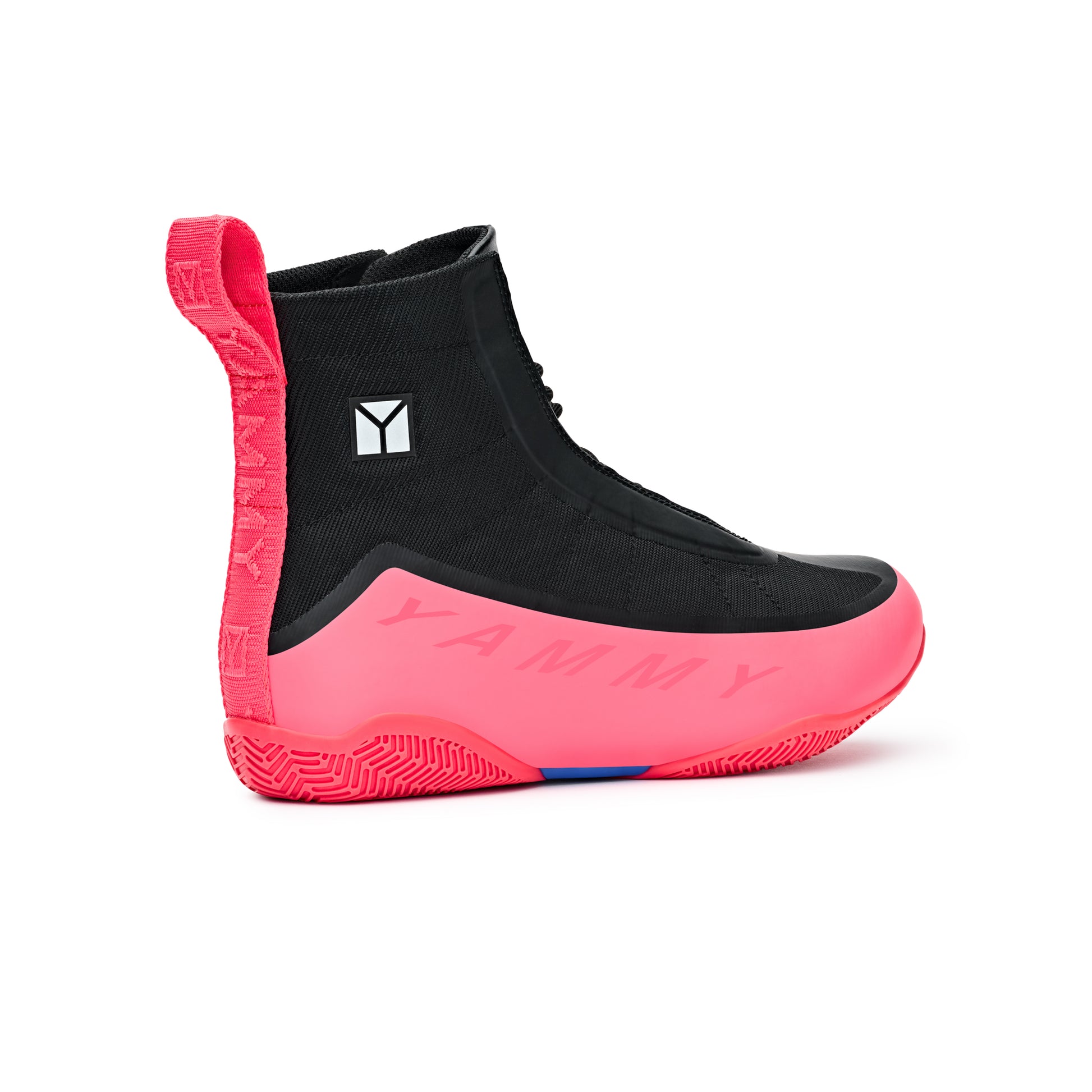 YAMMY Flux Mid Black/Coral Boxing Boots