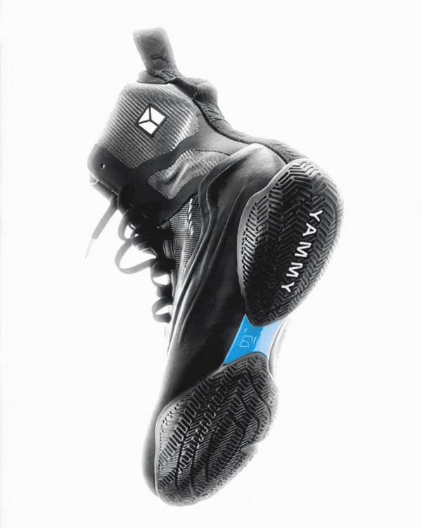 YAMMY Boxing Neo High Top Black Lite Boxing Boots GIF