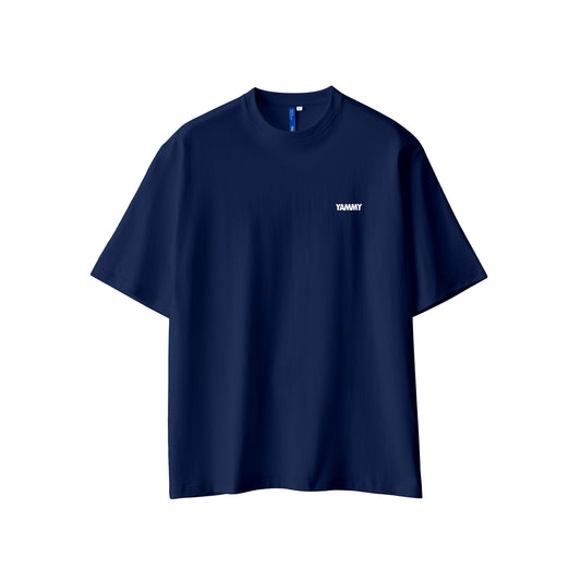 YAMMY Boxing Billboard Tshirt Navy