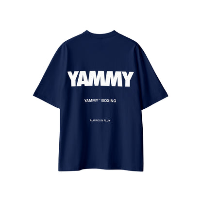 YAMMY Boxing Billboard Tshirt Navy