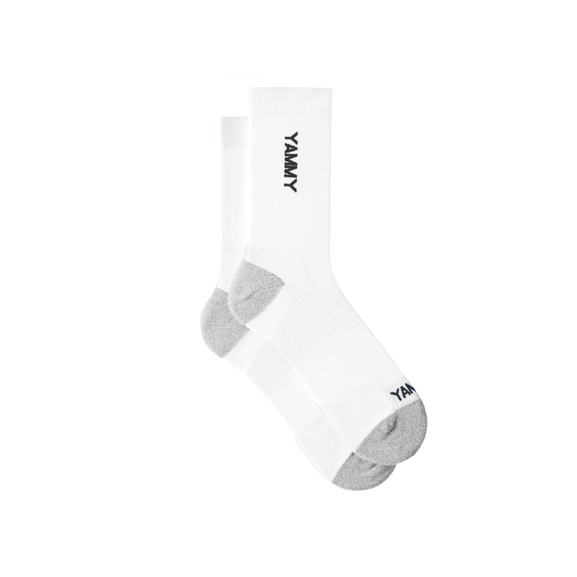YAMMY BOXING FLUX MID TECH SOCK WHITE/BLACK