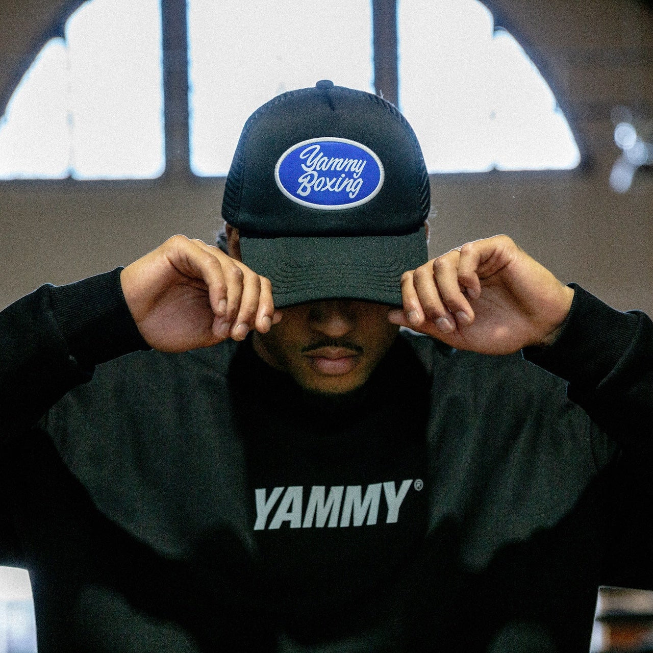 YAMMY Boxing Holland Trucker Cap Black/Blue