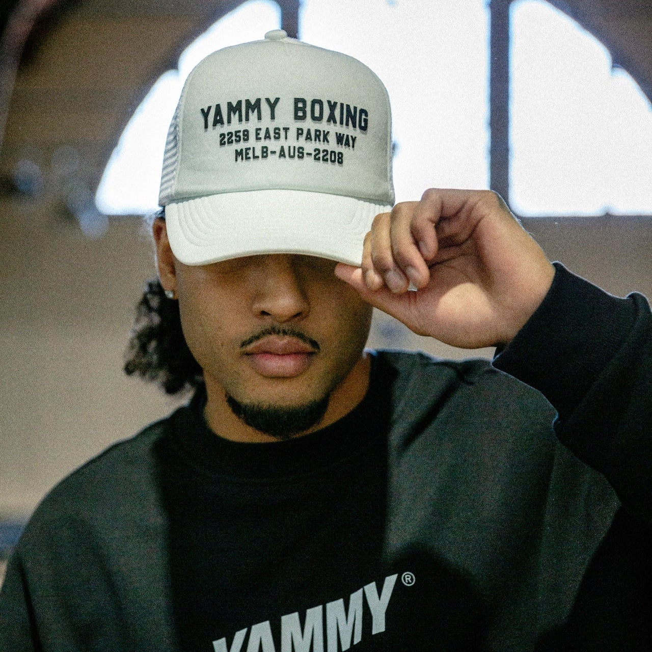 YAMMY Boxing Parkway Trucker Cap White/Black